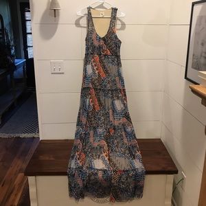 Anthropology Boho Maxi Dress